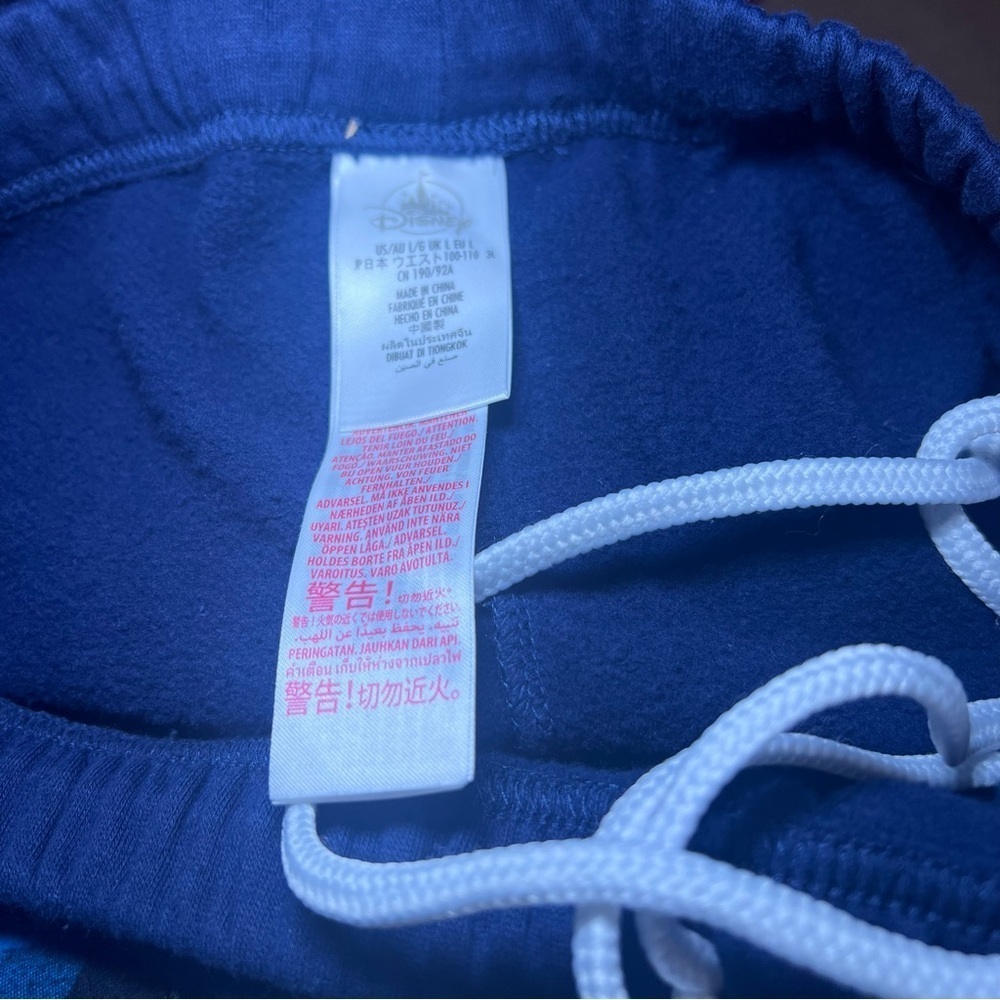 Disney Mickey Mouse 1929 Men's Large Sweatpants Lounge Pants Navy Blue - Picture 6 of 6